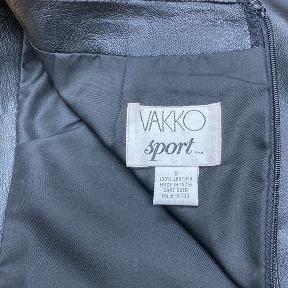 VAKKO sport genuine leather skirt - Picture 3 of 6